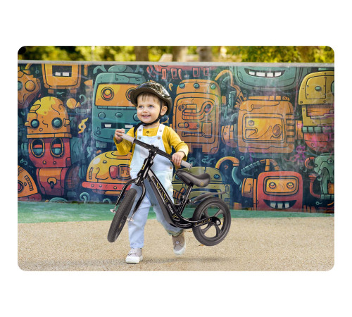 Біговел Ricokids FUNNU 12" чорний Біговел Ricokids FUNNU 12" чорний