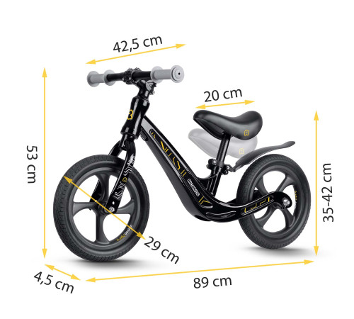 Біговел Ricokids FUNNU 12" чорний Біговел Ricokids FUNNU 12" чорний