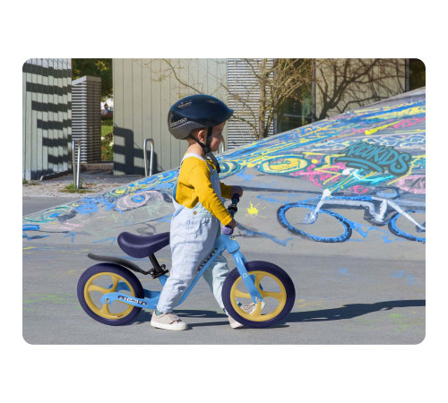 Біговел Ricokids FUNNU 12" блакитно-фіолетовий Біговел Ricokids FUNNU 12" блакитно-фіолетовий