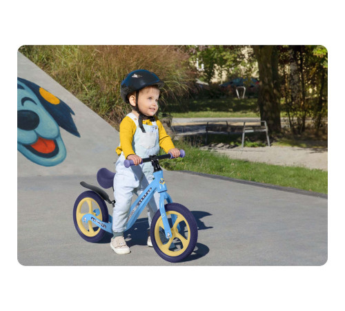 Біговел Ricokids FUNNU 12" блакитно-фіолетовий Біговел Ricokids FUNNU 12" блакитно-фіолетовий