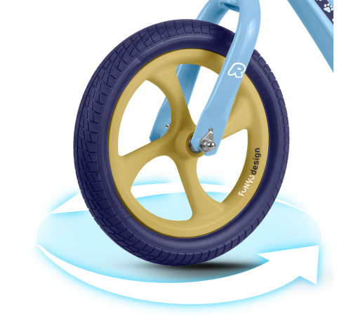 Біговел Ricokids FUNNU 12" блакитно-фіолетовий Біговел Ricokids FUNNU 12" блакитно-фіолетовий