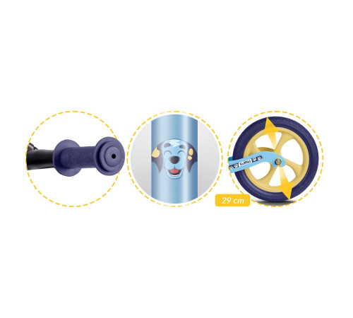Біговел Ricokids FUNNU 12" блакитно-фіолетовий Біговел Ricokids FUNNU 12" блакитно-фіолетовий