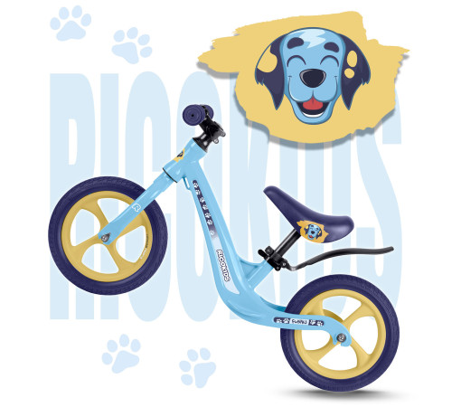 Біговел Ricokids FUNNU 12" блакитно-фіолетовий Біговел Ricokids FUNNU 12" блакитно-фіолетовий