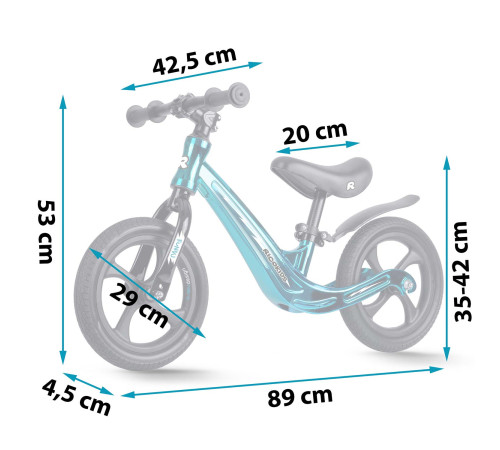 Біговел Ricokids FUNNU 12" чорно-синій Біговел Ricokids FUNNU 12" чорно-синій
