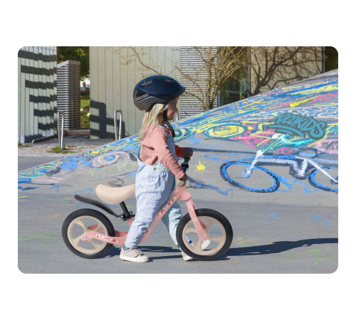 Біговел Ricokids FUNNU 12" рожево-бежевий Біговел Ricokids FUNNU 12" рожево-бежевий