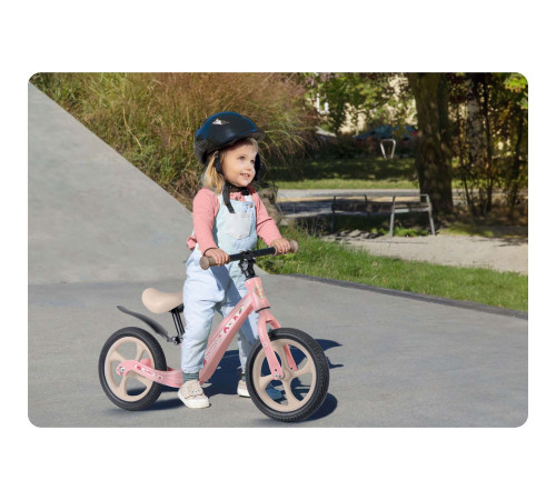 Біговел Ricokids FUNNU 12" рожево-бежевий Біговел Ricokids FUNNU 12" рожево-бежевий