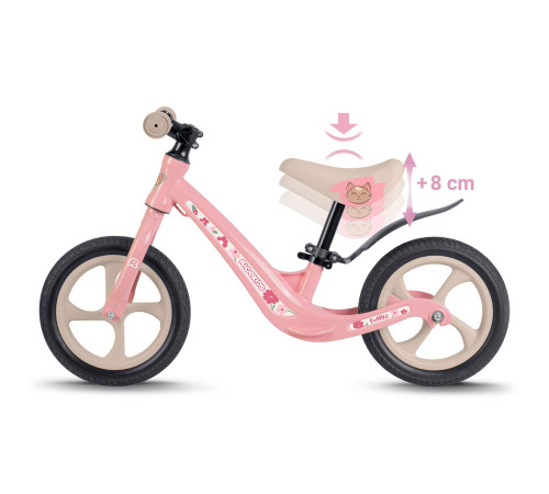 Біговел Ricokids FUNNU 12" рожево-бежевий Біговел Ricokids FUNNU 12" рожево-бежевий