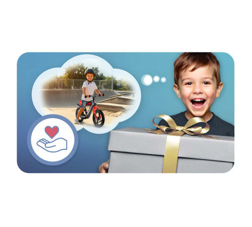 Біговел Ricokids FUNNU 12" чорно-червоний Біговел Ricokids FUNNU 12" чорно-червоний