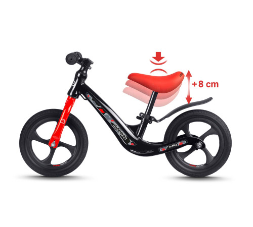Біговел Ricokids FUNNU 12" чорно-червоний Біговел Ricokids FUNNU 12" чорно-червоний