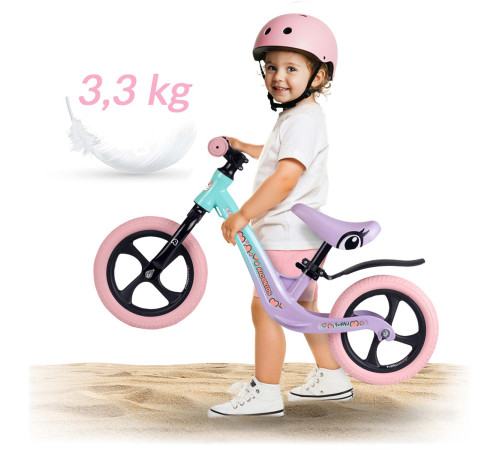 Біговел Ricokids FUNNU 12" бузково-блакитний Біговел Ricokids FUNNU 12" бузково-блакитний