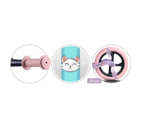 Біговел Ricokids FUNNU 12" бузково-блакитний Біговел Ricokids FUNNU 12" бузково-блакитний