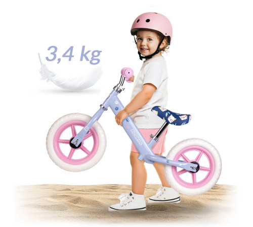 Біговел Ricokids RK-607 12" бузковий Біговел Ricokids RK-607 12" бузковий