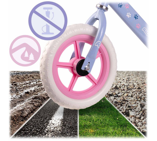 Біговел Ricokids RK-607 12" бузковий Біговел Ricokids RK-607 12" бузковий