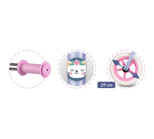 Біговел Ricokids RK-607 12" бузковий Біговел Ricokids RK-607 12" бузковий