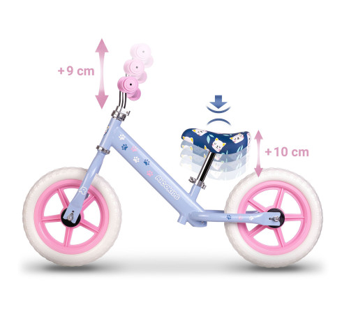 Біговел Ricokids RK-607 12" бузковий Біговел Ricokids RK-607 12" бузковий