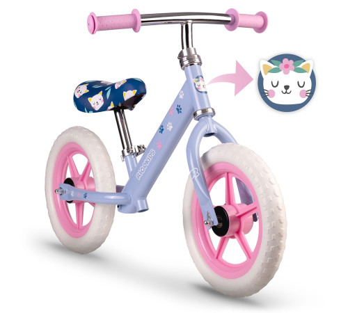 Біговел Ricokids RK-607 12" бузковий Біговел Ricokids RK-607 12" бузковий