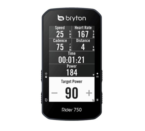 Велокомп'ютер BRYTON RIDER 750E - чорний Велокомп'ютер BRYTON RIDER 750E - чорний