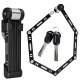 Велозамок Kryptolok 610s Folding Lock 100cm - чорний