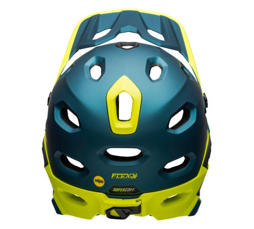 Шолом BELL SUPER DH MPS SPHERICAL full face розмір M 55-59 см, синьо-жовтий