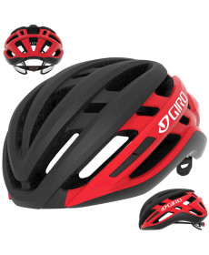 Шолом Szosowy GIRO AGILIS L 55-63cm чорно-червоно матовий