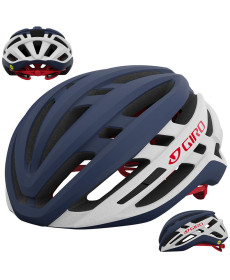 Шолом Szosowy GIRO AGILIS INTEGRATED Mips M 55-59cm синьо-червоний-білий матовий 