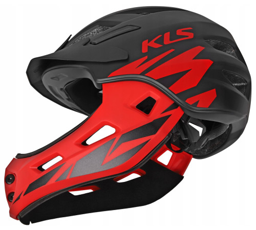 Шолом дитячий KELLYS SPROUT 022 XS 47-52cm full-face чорно-червоний Шолом дитячий KELLYS SPROUT 022 XS 47-52cm full-face чорно-червоний