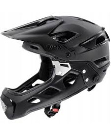 Шолом UVEX JAKKYL HDE 2.0 full face M 52-56 cm, чорний матовий