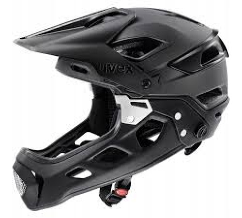 Шолом UVEX JAKKYL HDE 2.0 full face M 52-56 cm, чорний матовий Шолом UVEX JAKKYL HDE 2.0 full face M 52-56 cm, чорний матовий