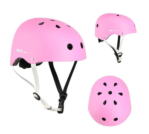 Дитячий шолом NILS EXTREME MTW001 розмір L 58-61 см, рожевий