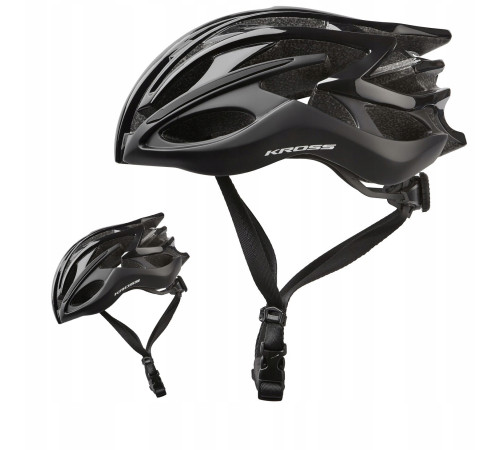 Дорожній шолом KROSS PELETON PRO L 58-61см чорний Дорожній шолом KROSS PELETON PRO L 58-61см чорний