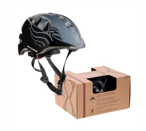 Дитячий шолом NILS EXTREME MTW08 розмір XS 48-52 см, чорний