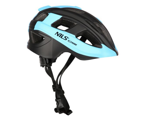 Дитячий шолом NILS EXTREME MTV35J розмір S 48-53 блакитно-чорний