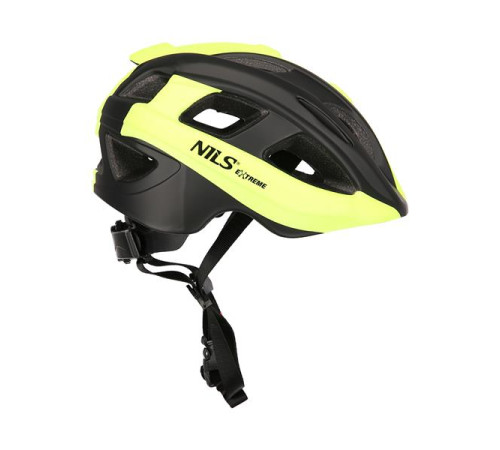 Дитячий шолом NILS EXTREME MTV35J розмір S 48-53 см, чорно-жовтий