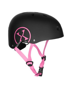Дитячий шолом NILS EXTREME MTW001 розмір XS 48-52 см, чорно-рожевий