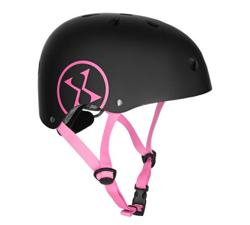 Дитячий шолом NILS EXTREME MTW001 розмір XS 48-52 см, чорно-рожевий