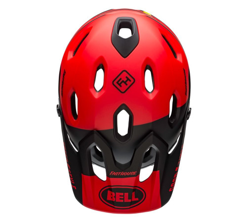 Шолом BELL SUPER DH MIPS SPHERICAL FastHouse full face розмір L 58-62 см, червоно-чорний
