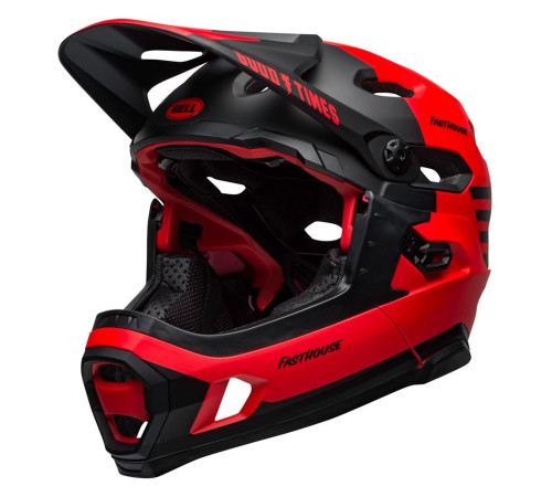 Шолом BELL SUPER DH MIPS SPHERICAL FastHouse full face розмір L 58-62 см, червоно-чорний