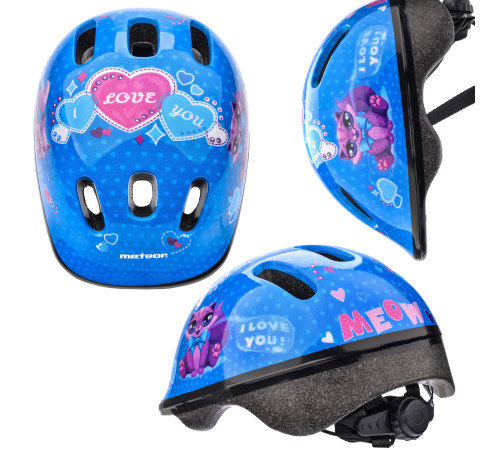 Kask dziecięcy METEOR KS06 S 48-52cm Kitty Kask dziecięcy METEOR KS06 S 48-52cm Kitty