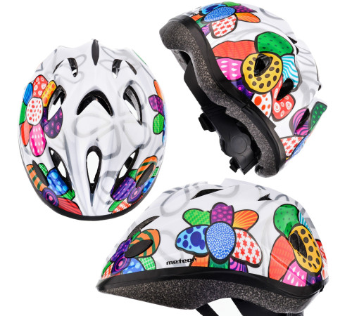 Kask dziecięcy Meteor KS07 S 48-52 cm Colourful flowers Kask dziecięcy Meteor KS07 S 48-52 cm Colourful flowers