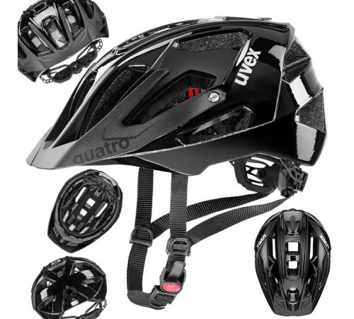 Шолом UVEX QUATRO all 52-57cm чорний Шолом UVEX QUATRO all 52-57cm чорний