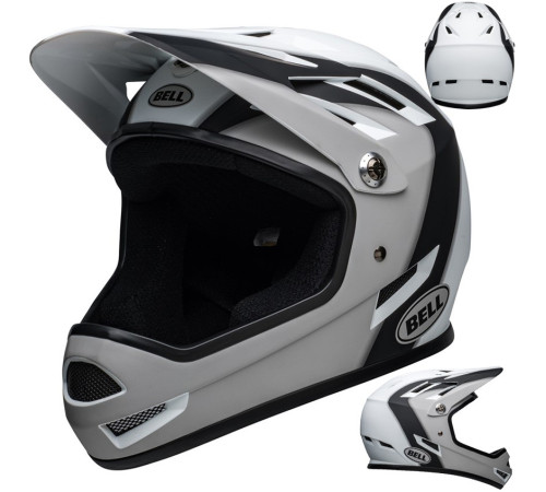 Шолом ROWEROWY BELL SANCTION FULL FACE S 52-54 біло-чорний Шолом ROWEROWY BELL SANCTION FULL FACE S 52-54 біло-чорний