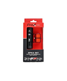 Ліхтар передній+задній /акумулятор/ PROX SPIKA SET 1100Lm + ZETA S 80Lm USB-C, POWERBANK