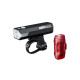 Lampy przód + tył Cateye AMPP 800 HL-EL088RC / ViZ300 TL-LD810