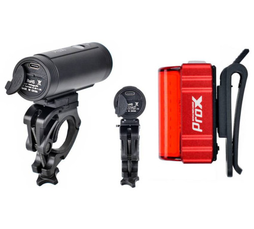 Ліхтар PROX SPIKA SET 1100Lm + ZETA S 80Lm USB-C, POWERBANK Ліхтар PROX SPIKA SET 1100Lm + ZETA S 80Lm USB-C, POWERBANK