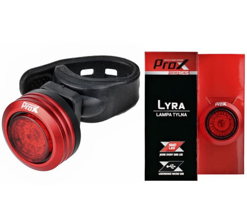 Задній ліхтар /батарея/ PROX LYRA SMD LED 15Lm 260mAh USB