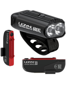 Ліхтар p+t LEZYNE MICRO DRIVE 600XL/Strip connect Stick 30 (600/30lm) USB-Stick чорний