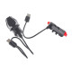 Лампи велосипедні P+T ProX PICTOR Set Black 350+10Lm USB