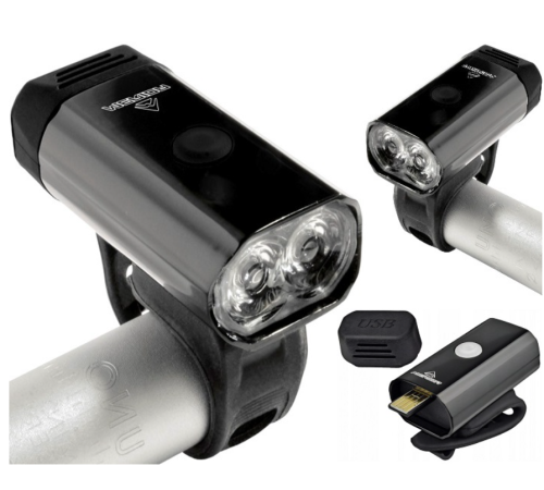 Лампа передня MERIDA USB 300lm HL-MD069, чорна Лампа передня MERIDA USB 300lm HL-MD069, чорна