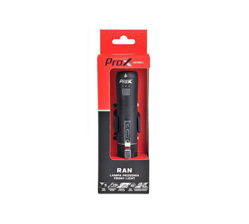Ліхтар PROX RAN 900Lm, 2600mAh, USB-C, MAGNES, KLIPS, MEMORY, SAFE MODE Ліхтар PROX RAN 900Lm, 2600mAh, USB-C, MAGNES, KLIPS, MEMORY, SAFE MODE
