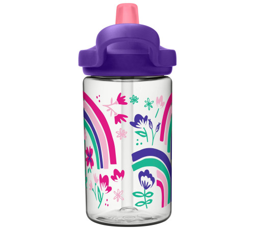 Пляшка CamelBak Eddy+ Kids 400ml веселка та квіти